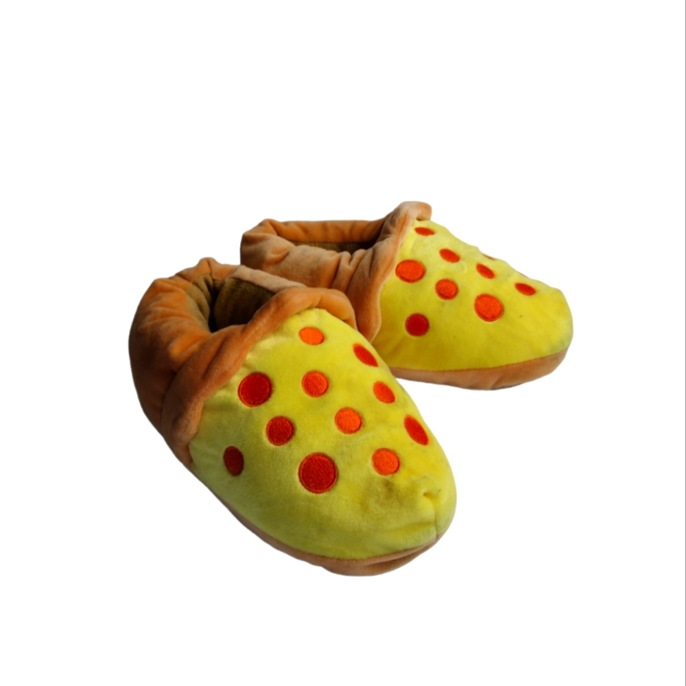 Big Fluffy Pizza Slippers